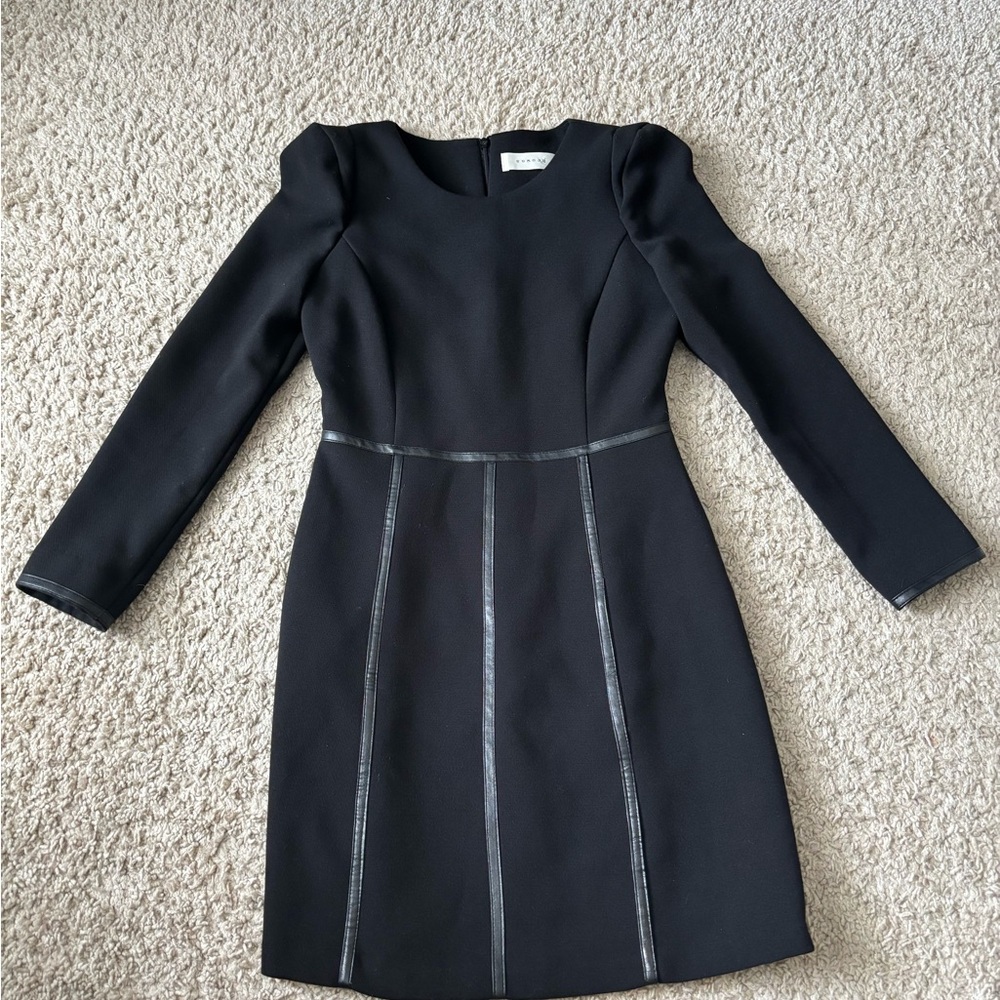Theory Black Long Sleeve Dress